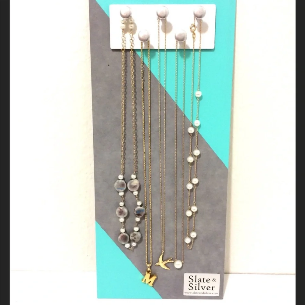 Set of jewelry hangers for necklaces, earrings, bracelets, rings, and watches